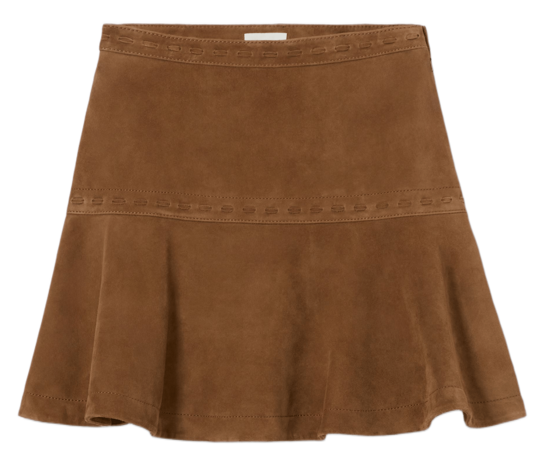 Jupe courte évasée CLAUDIE PIERLOT Marron