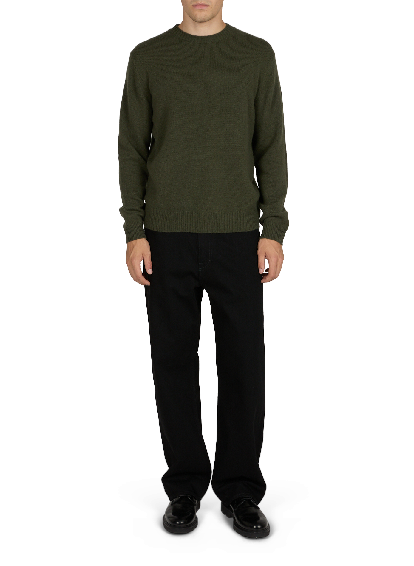 Rundhalsausschnitt-Pullover aus Kaschmir CLOSED Khaki