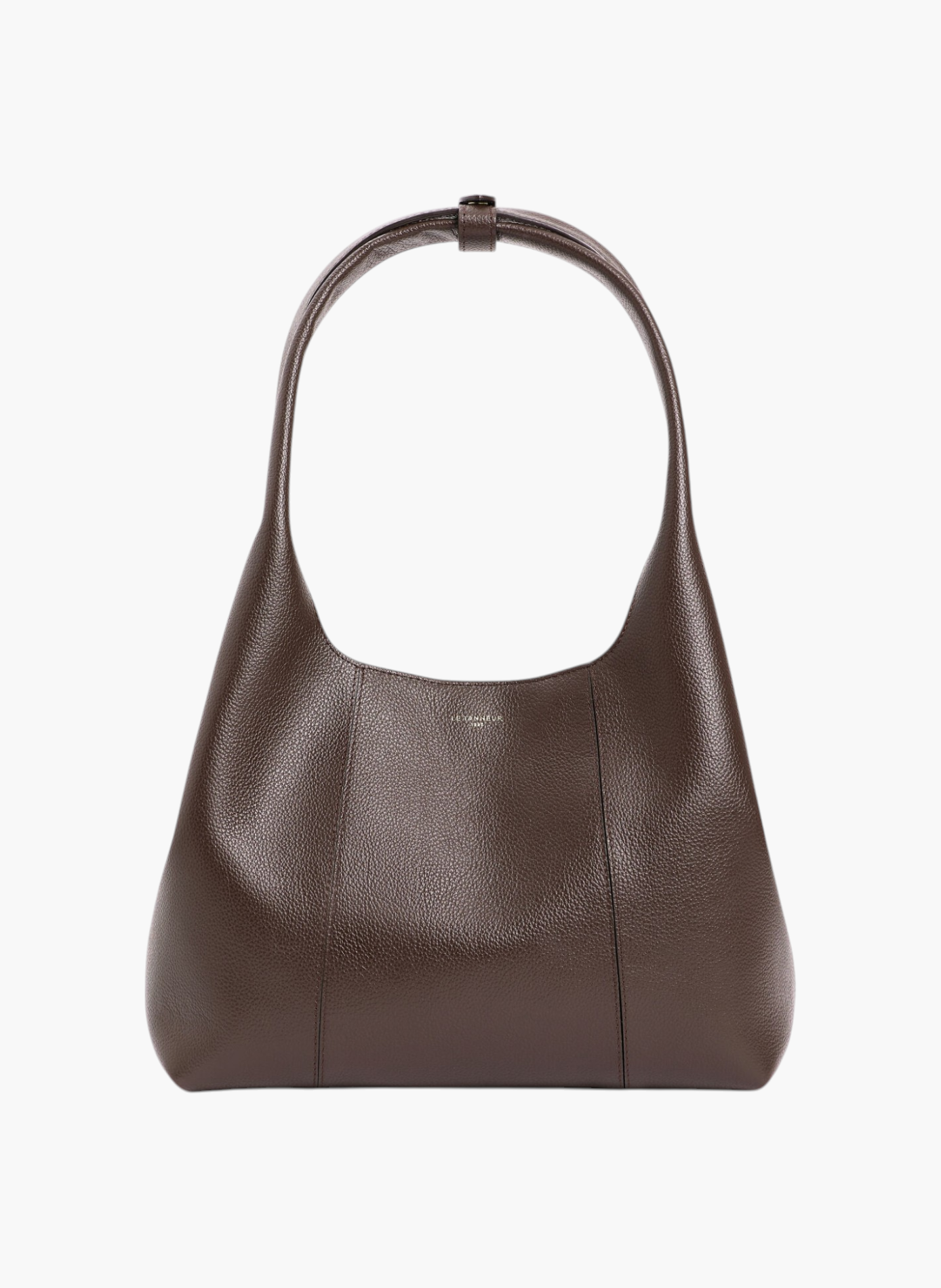 Sac porté épaule moyen modèle juliette en cuir grainé LE TANNEUR Marron