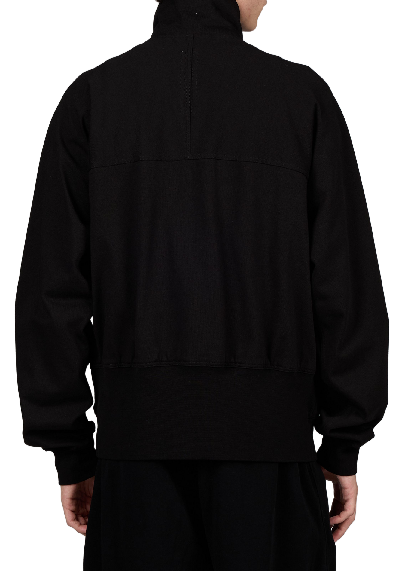 Jas met opstaande kraag en rits in effen kleur RICK OWENS Zwart