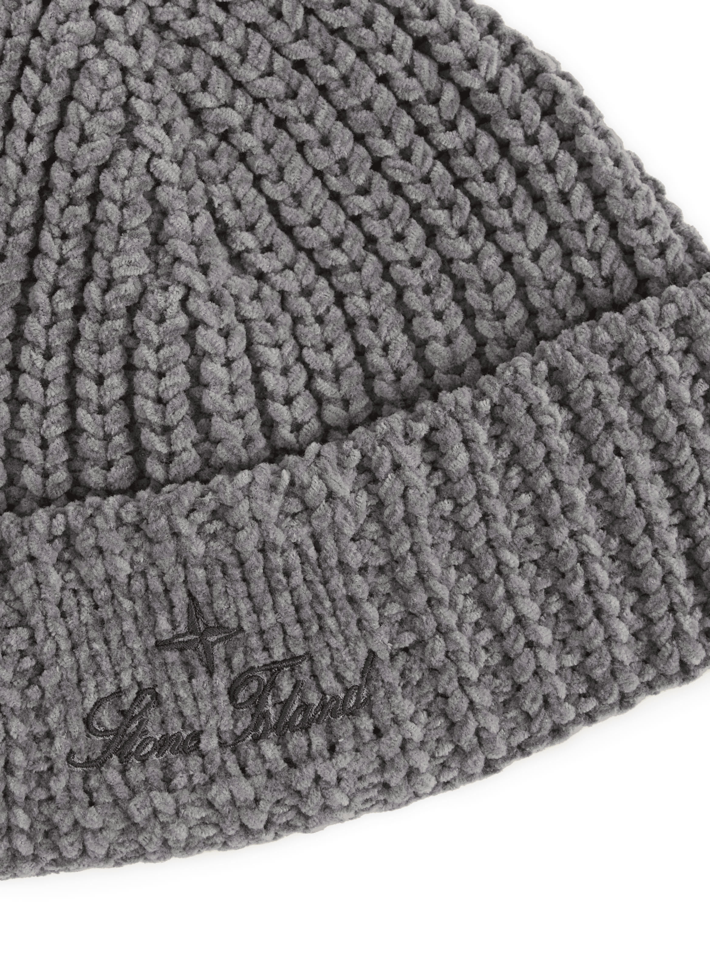 Cotton knit beanie STONE ISLAND Grey