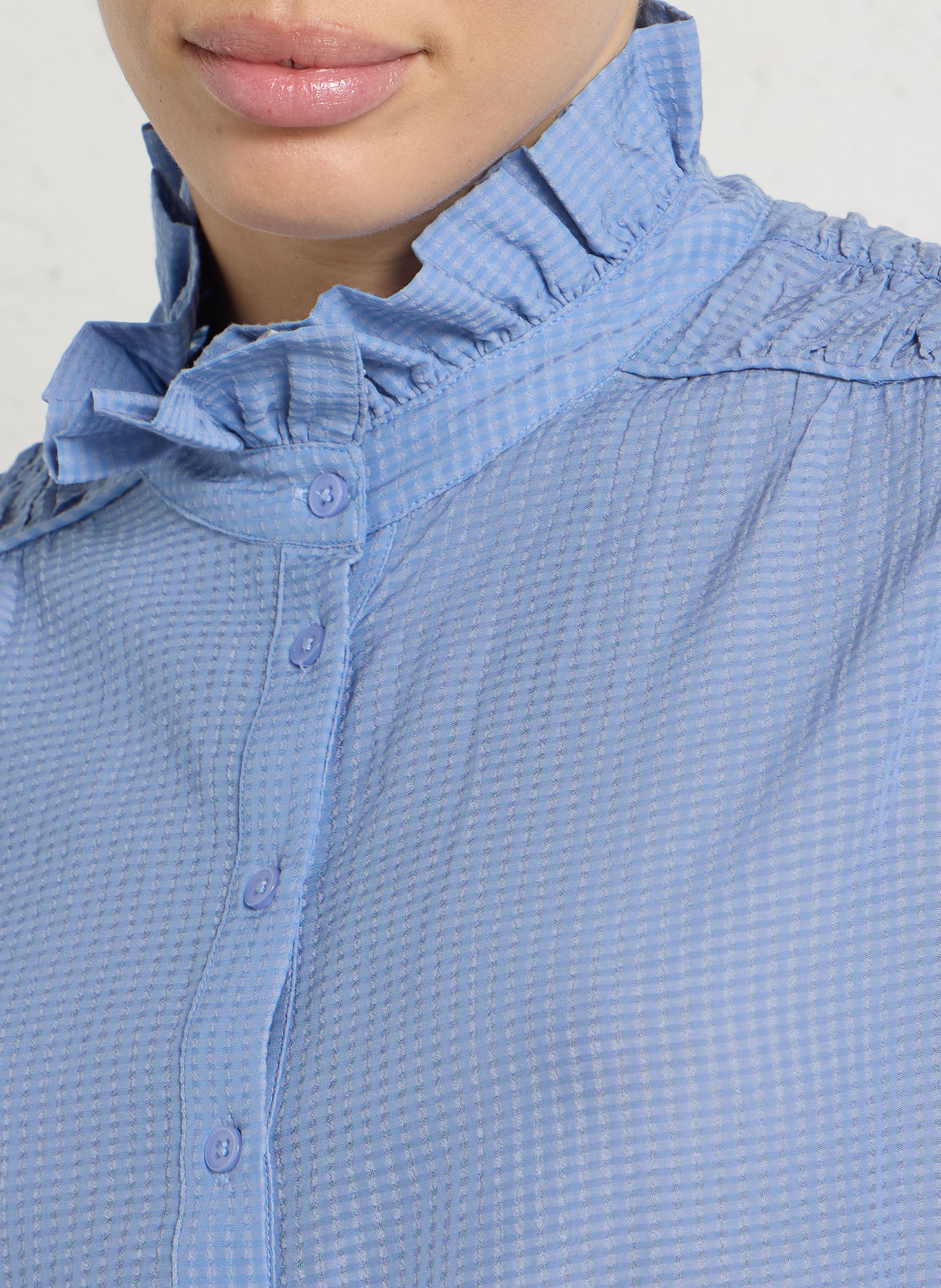 Chemise ample col victorien mona MAISON 123 Violet