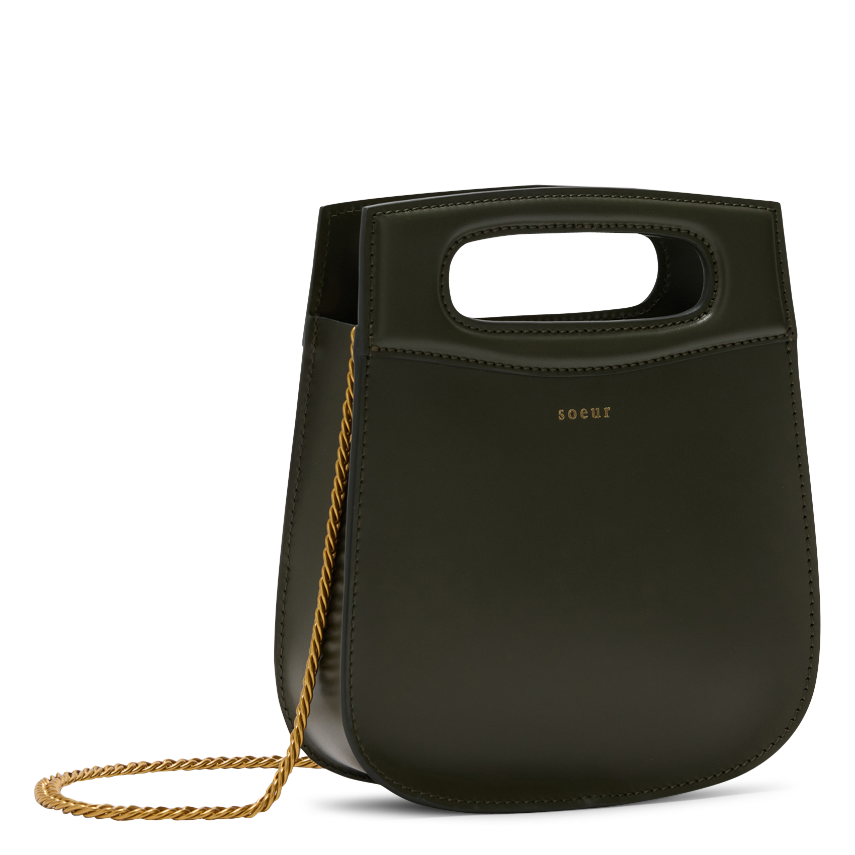 Sac bandoulière en cuir cheri mini SOEUR Vert