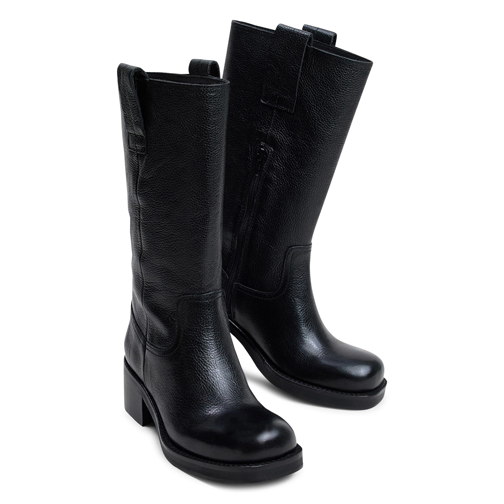 Bottes en cuir bichette JONAK Noir