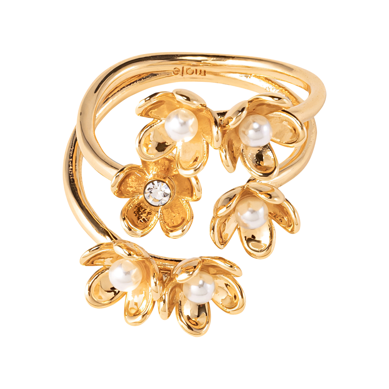 Bague en laiton MAJE Doré