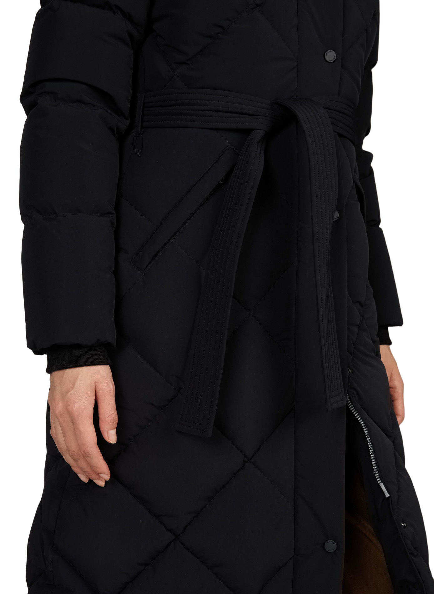 Langer Laurella Daunenjacke MACKAGE Schwarz