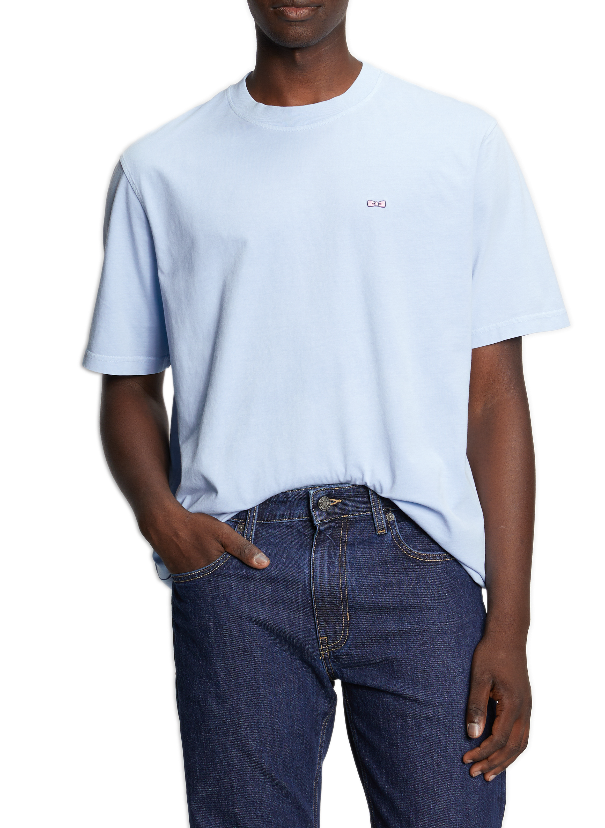 Baumwoll-T-Shirt EDEN PARK Blau