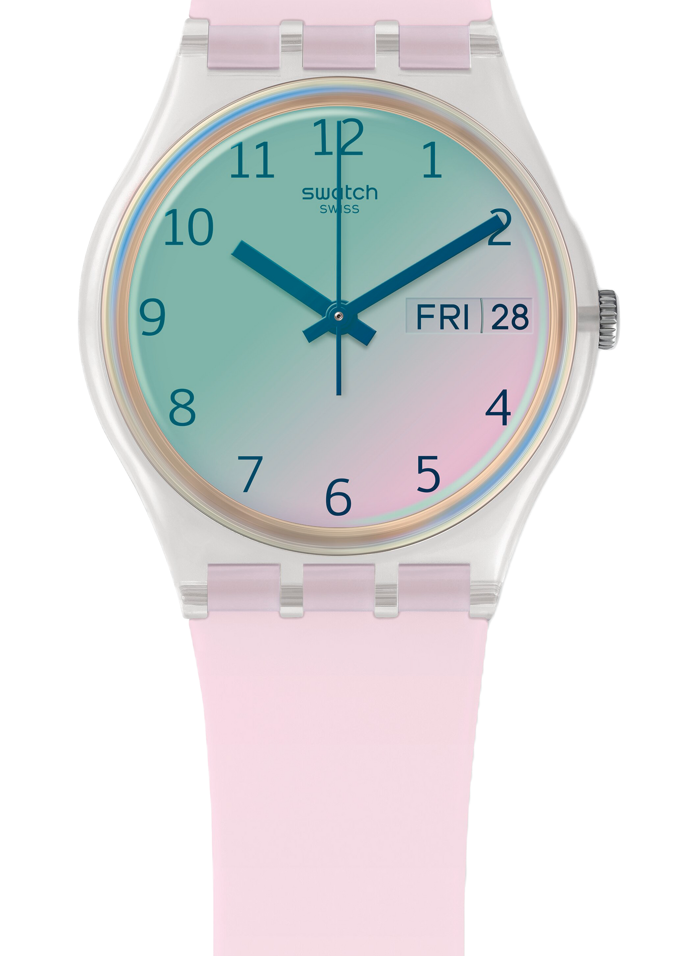 ULTRAROSE quartz silicone watch SWATCH White