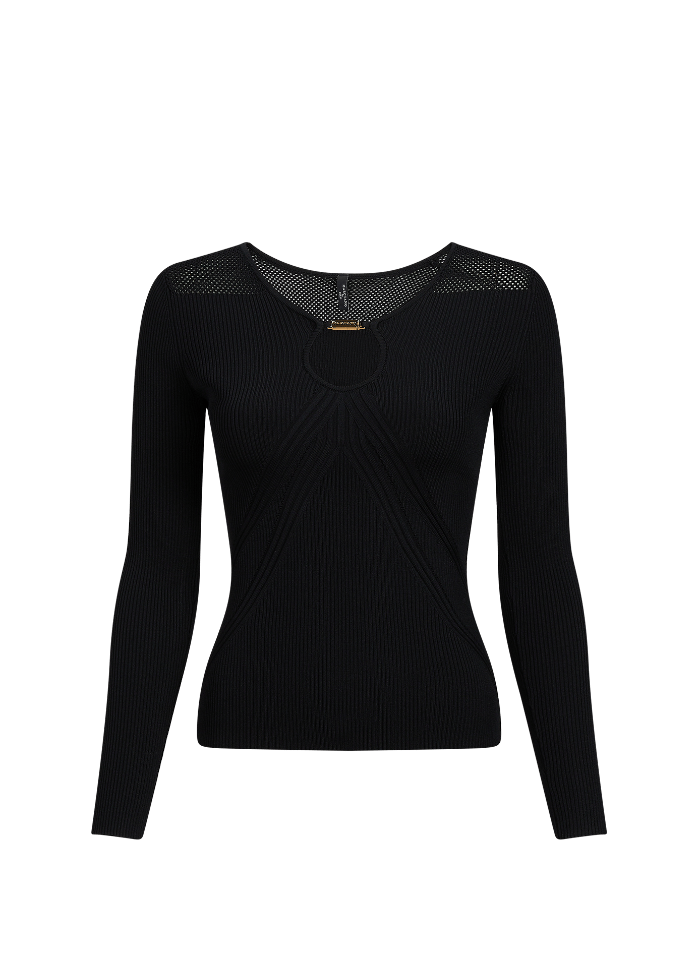 Effen getailleerde top met V-hals Jamila GUESS