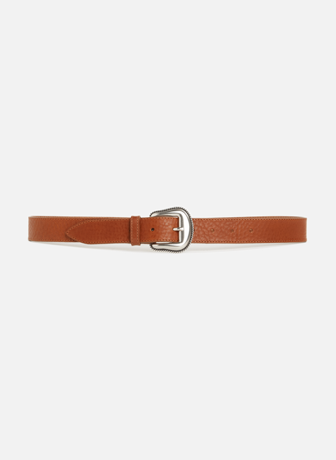 Brown leather belt SEASON 1865 