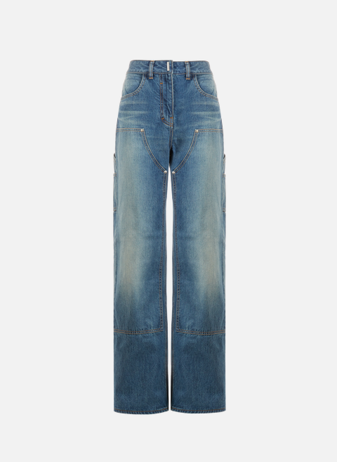Wide cotton jeans BlueGIVENCHY 