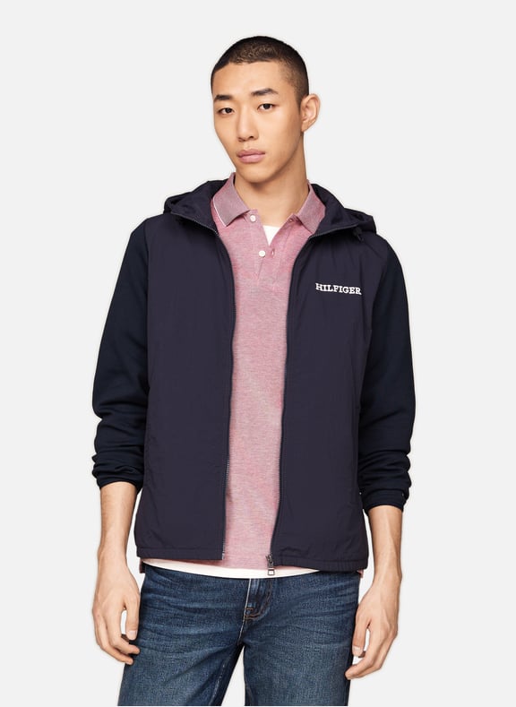 Hooded Jacket Blue by TOMMY HILFIGER TOMMY HILFIGER Hooded Jacket Blue