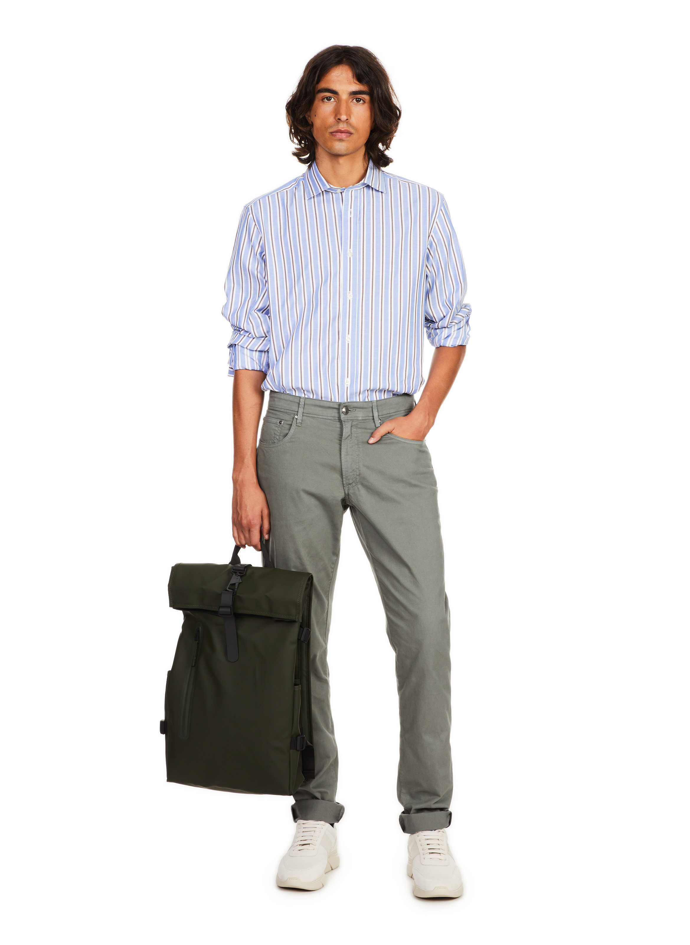 Sac à dos Rolltop Rucksack Large RAINS Kaki