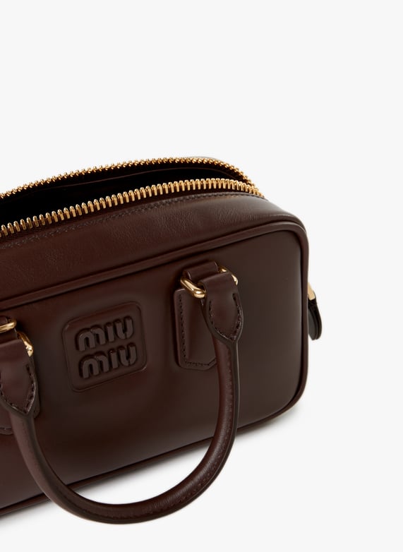 Sac Arcadie en cuir  | Marron by MIU MIU Sac Arcadie en cuir  Marron