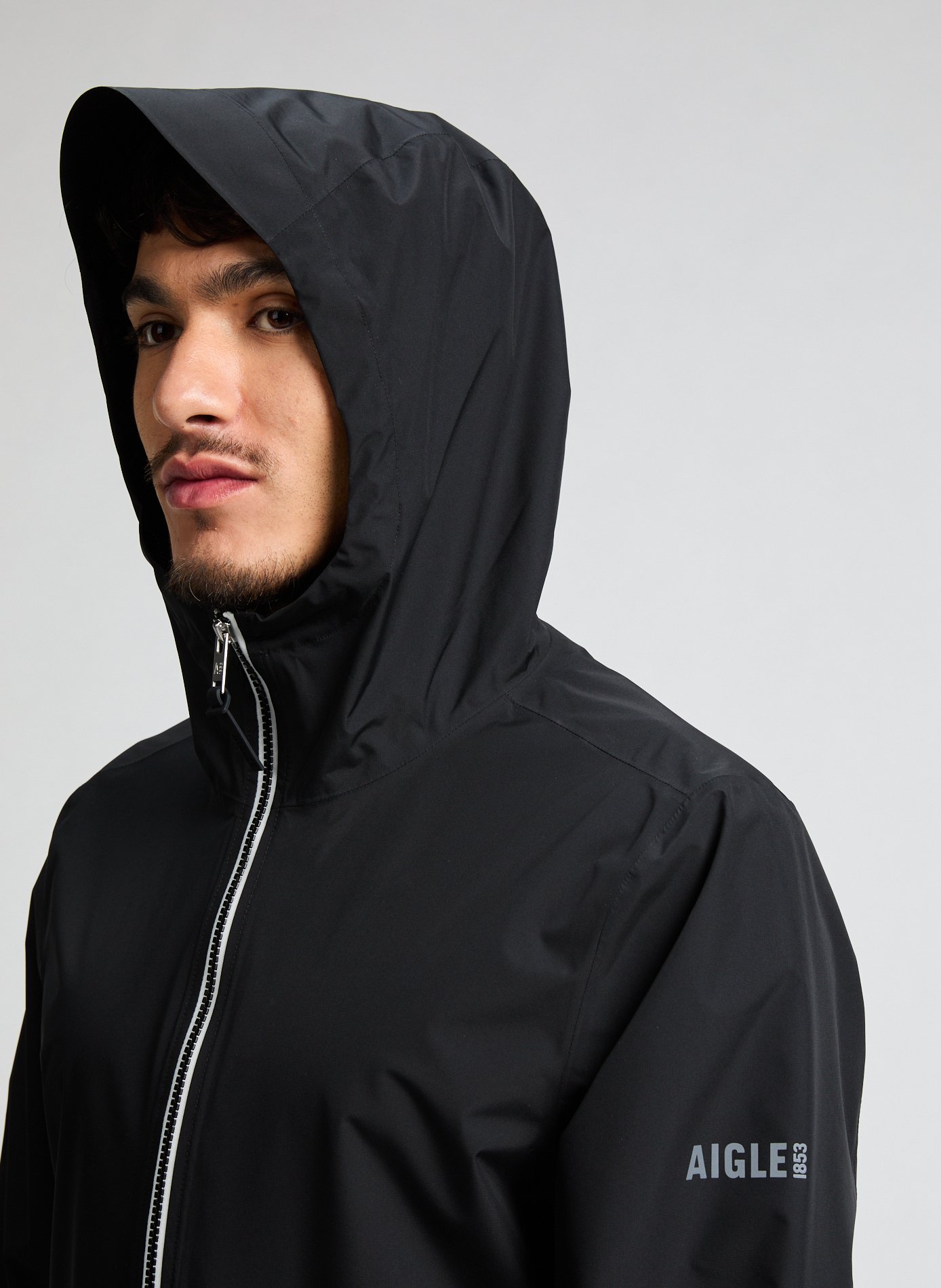 Imperméable long et pliable AIGLE Noir