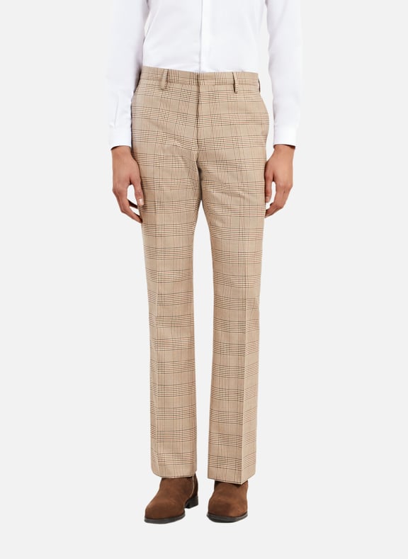 Pantalon de costume prince de galles Beige by THE KOOPLES THE KOOPLES Pantalon de costume prince de galles Beige