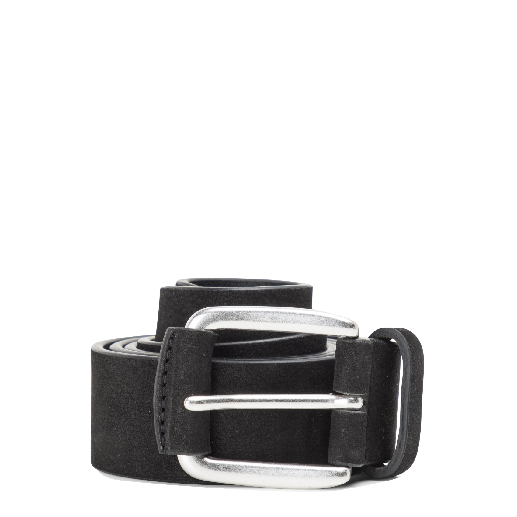 Ceinture à Boucle En Cuir Velours Ikks Homme