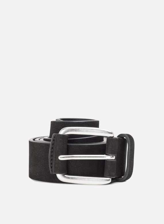Ceinture à Boucle En Cuir Velours Ikks Homme