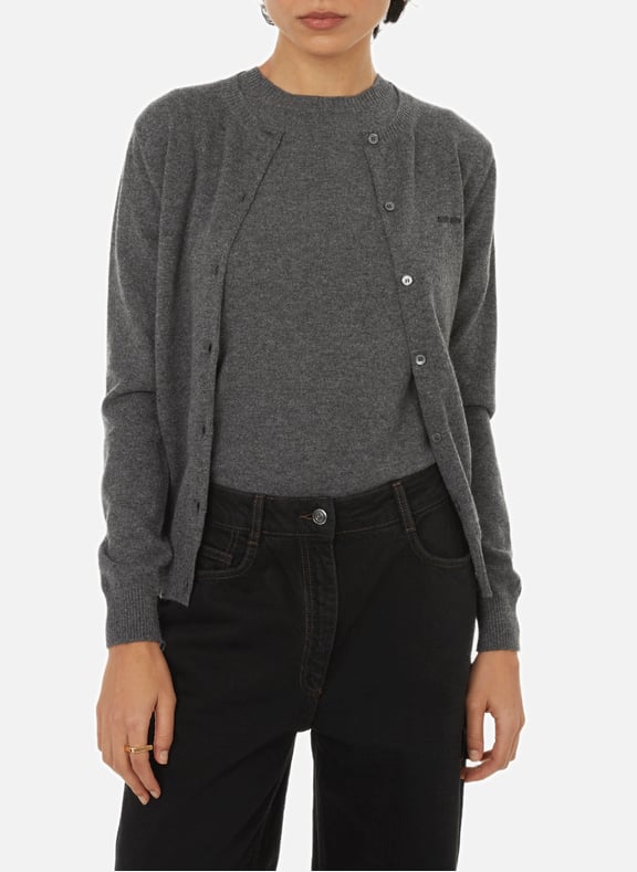 Cashmere cardigan Grey by MIU MIU MIU MIU Cashmere cardigan Grey