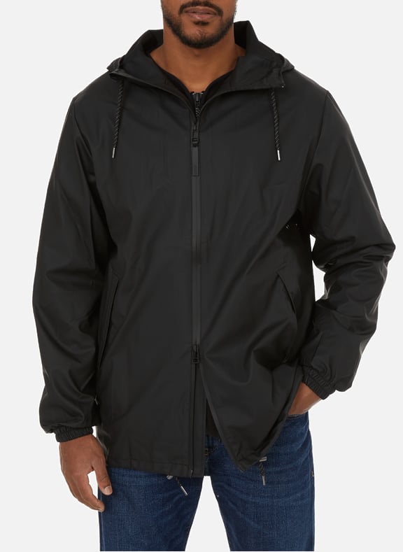 Hooded waterproof jacket Black by RAINS RAINS Hooded waterproof jacket Black