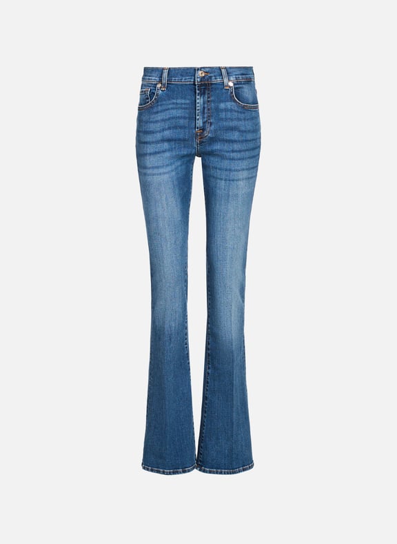 Bootcut jeans in mixed cotton Blue by 7 FOR ALL MANKIND 7 FOR ALL MANKIND Bootcut jeans in mixed cotton Blue