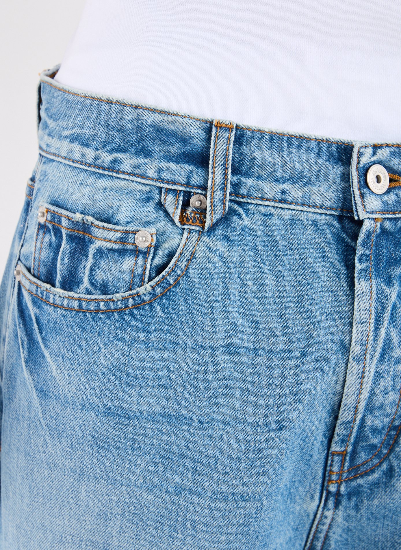 Straight cotton jeans JACQUEMUS Blue