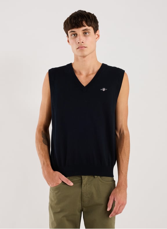 Sleeveless jumper Blue by GANT GANT Sleeveless jumper Blue