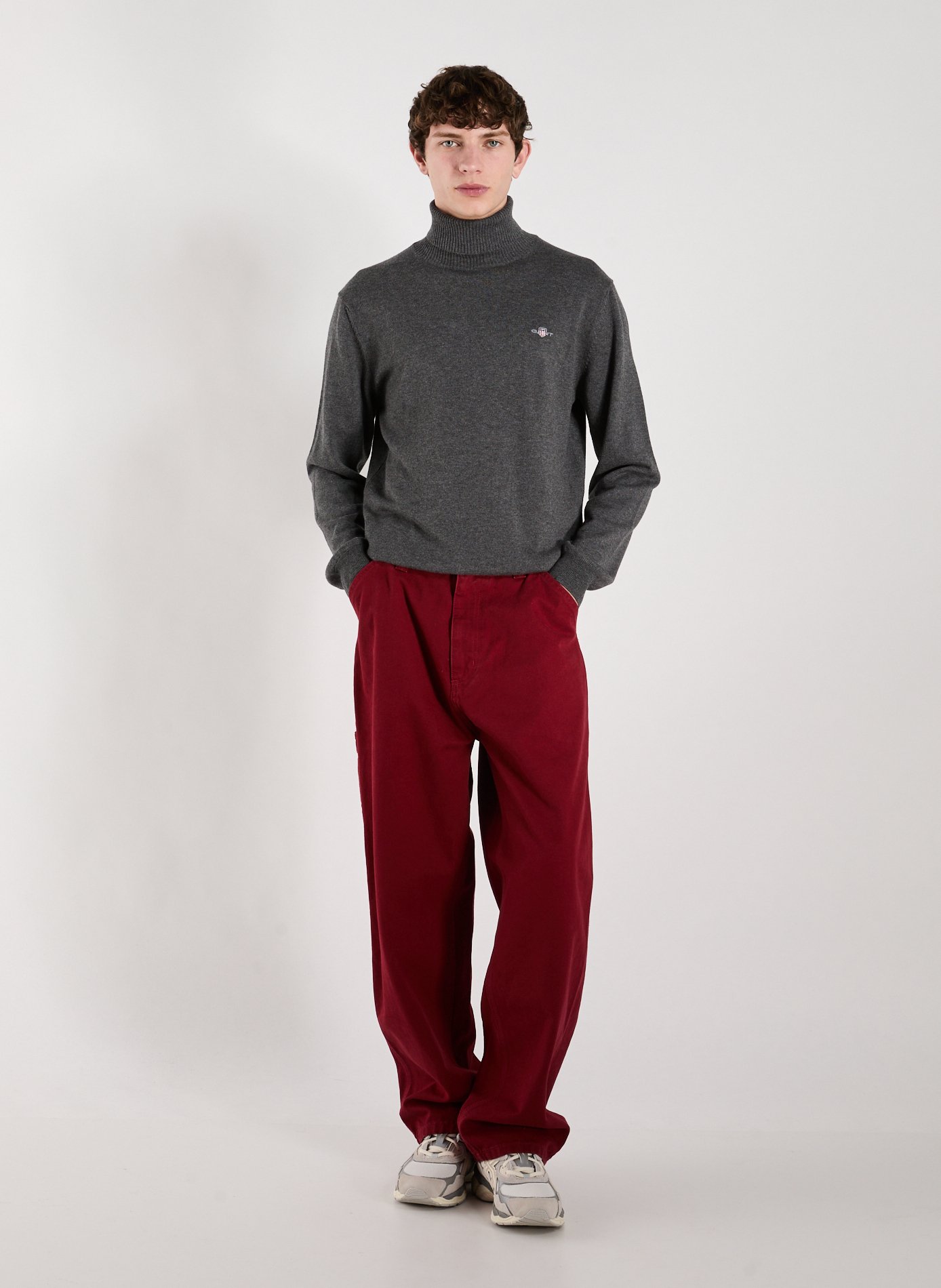 Turtleneck jumper GANT Grey