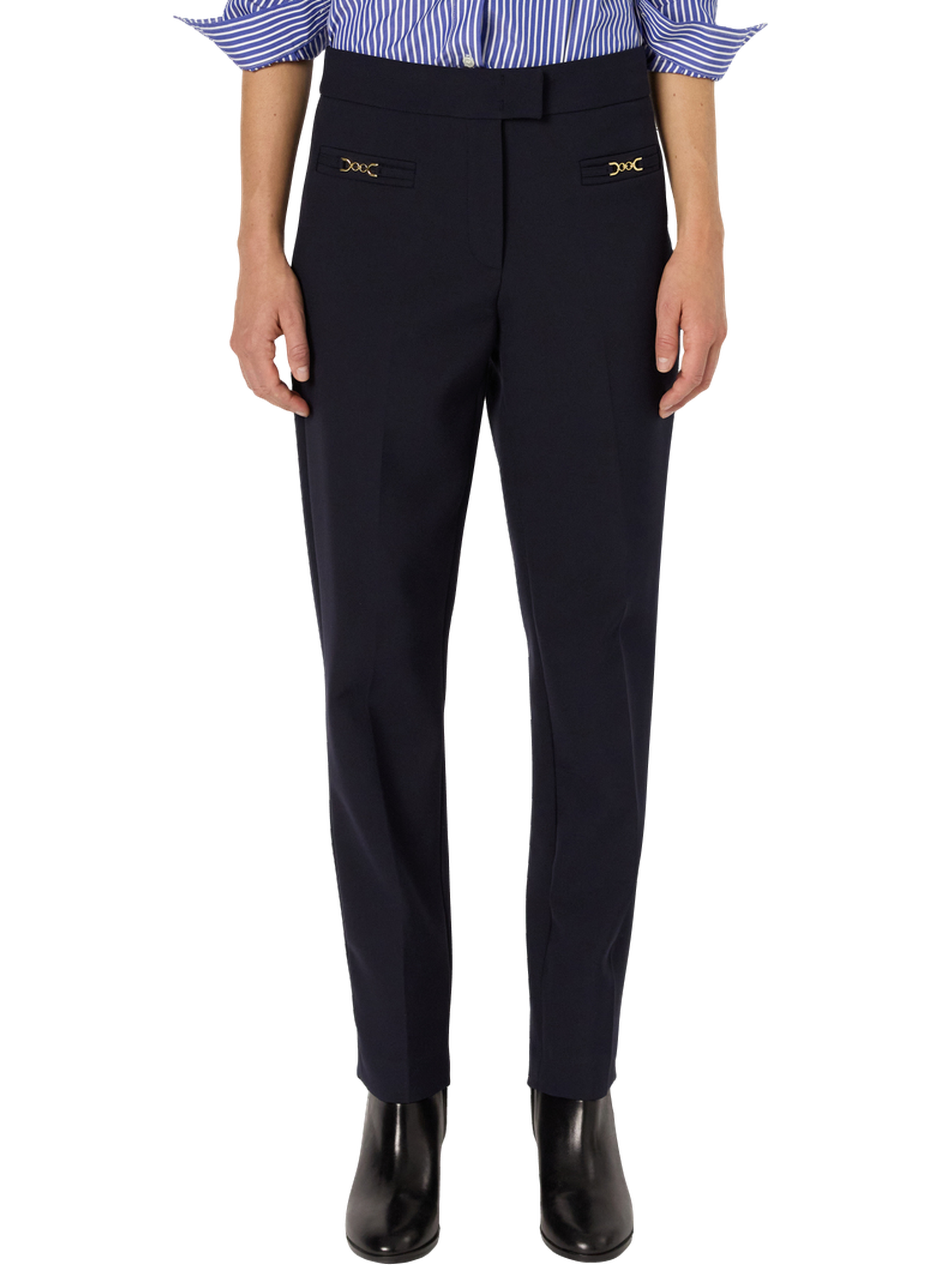 Pantalon droit à mors dorés - callie GERARD DAREL Bleu