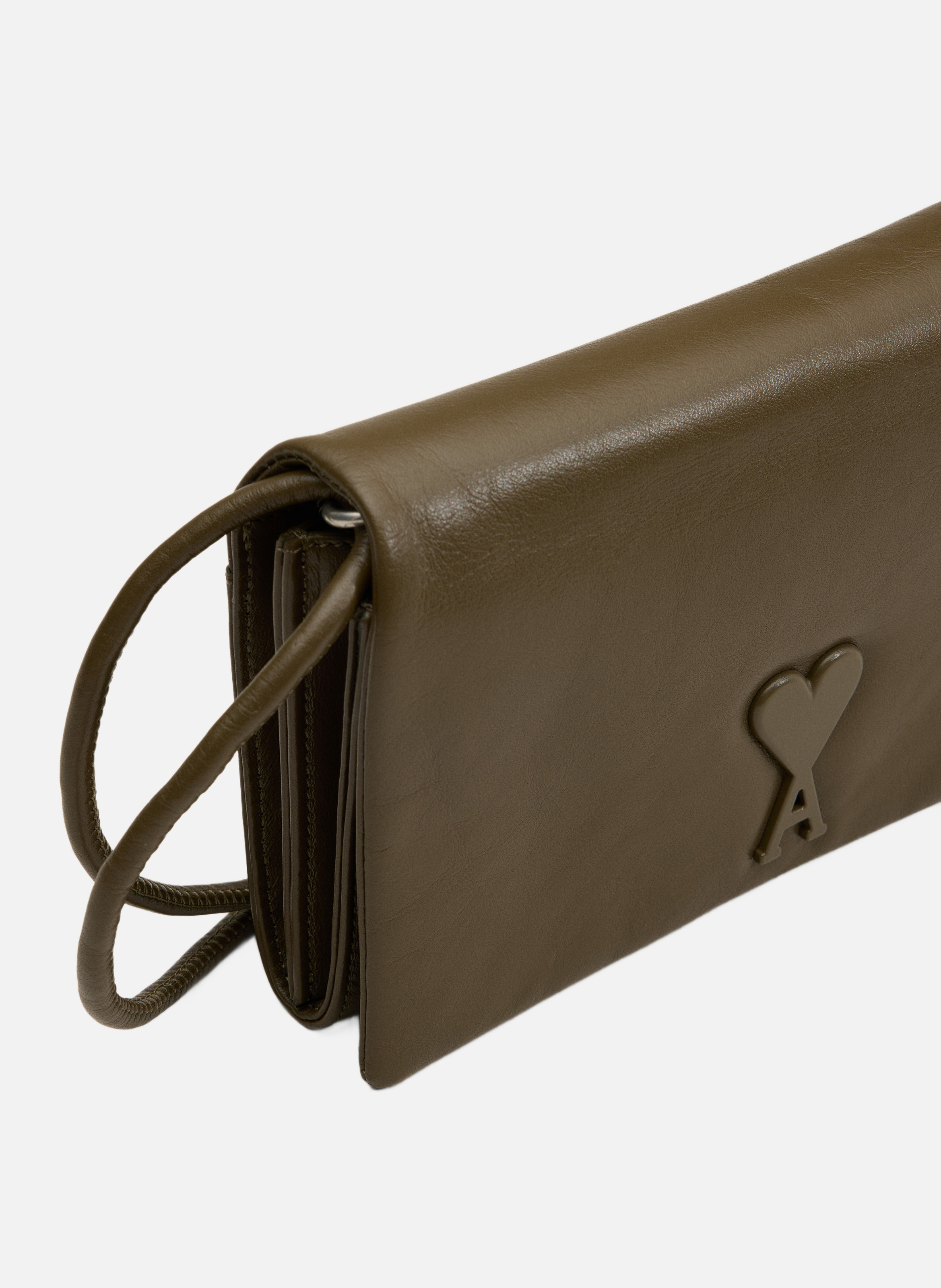 Portefeuille a bandoulière voulez-vous unisexe AMI PARIS Vert