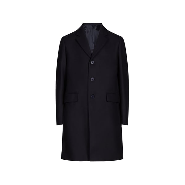 Manteau col tailleur en laine et cachemire mélangés Manteau col tailleur en laine et cachemire mélangés
