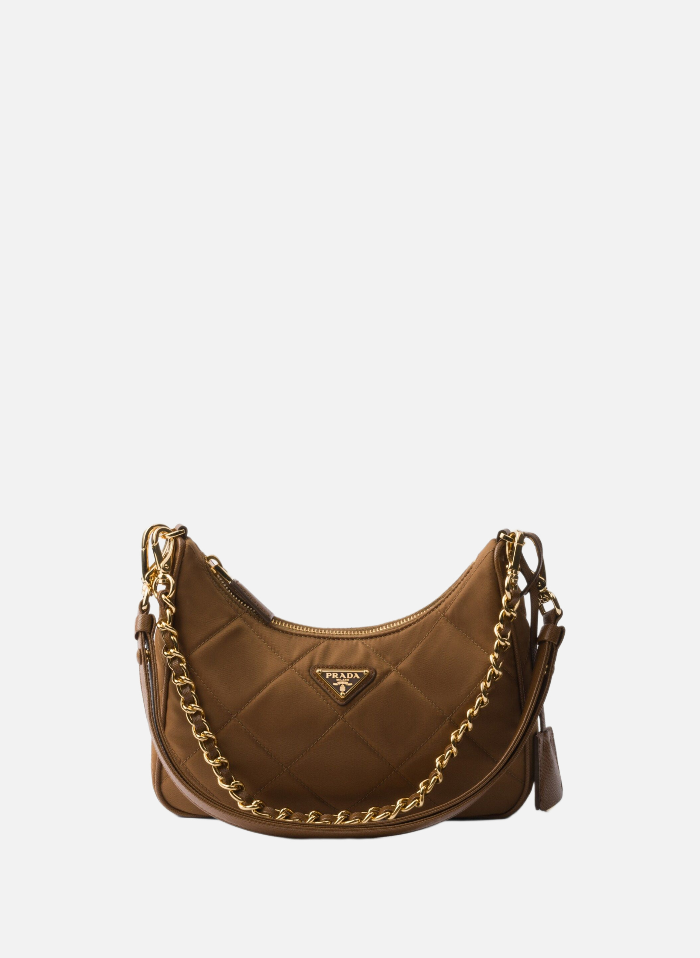 Mini sac prada re-edition 1995 chaîne en re-nylon PRADA Marron