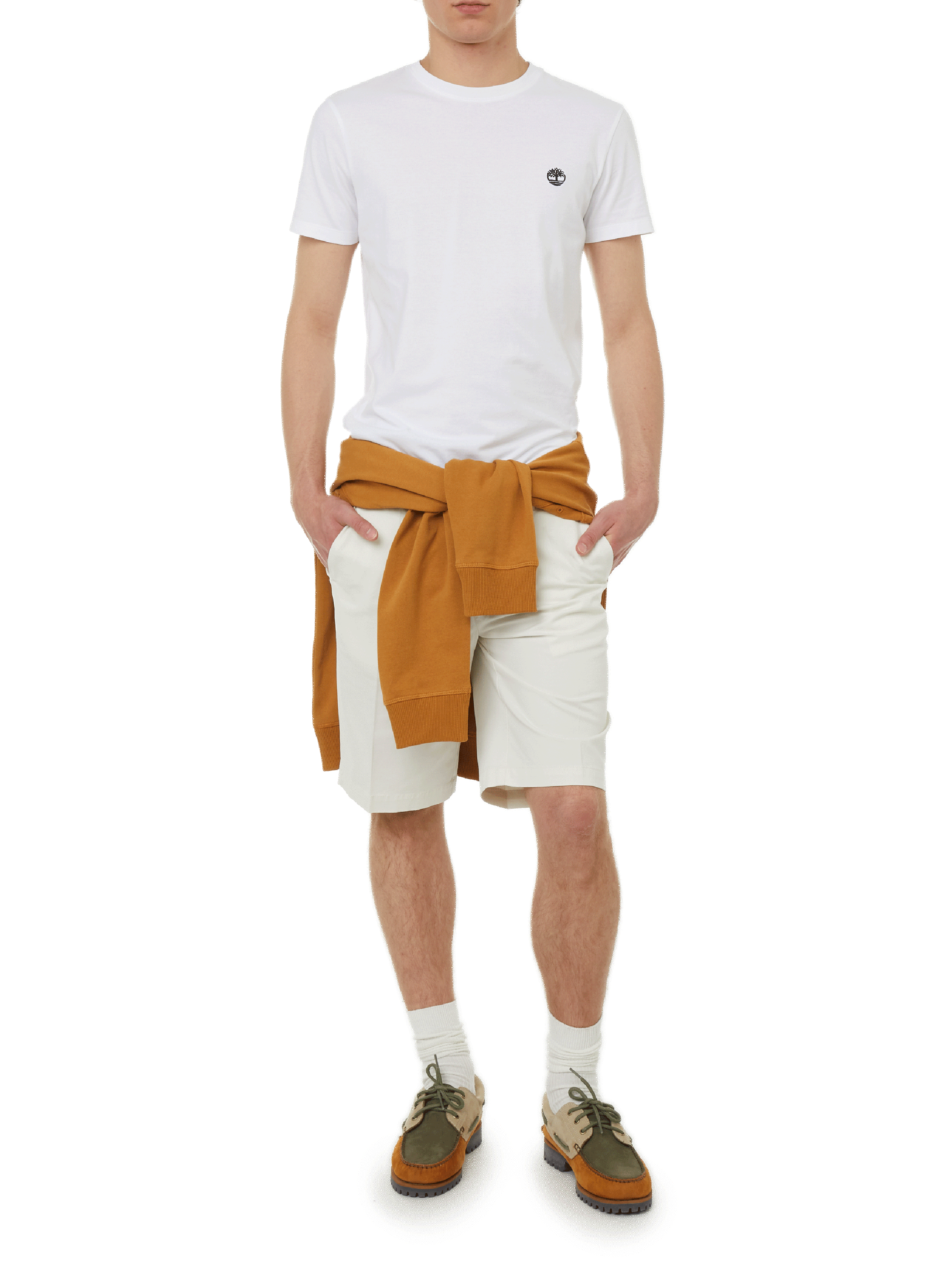 T-shirt slim en coton TIMBERLAND Blanc