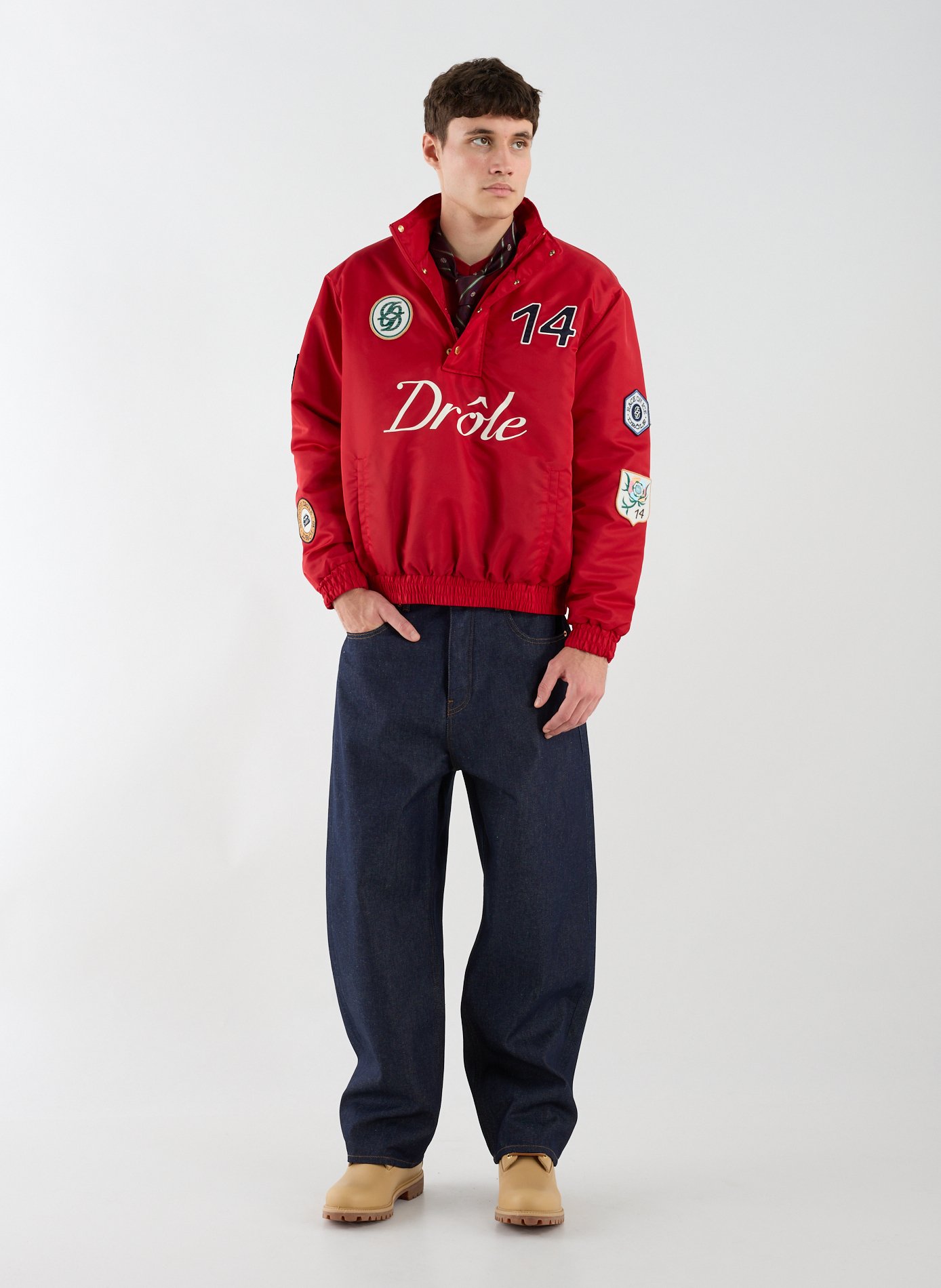 Veste ample sérigraphiée DROLE DE MONSIEUR Rouge