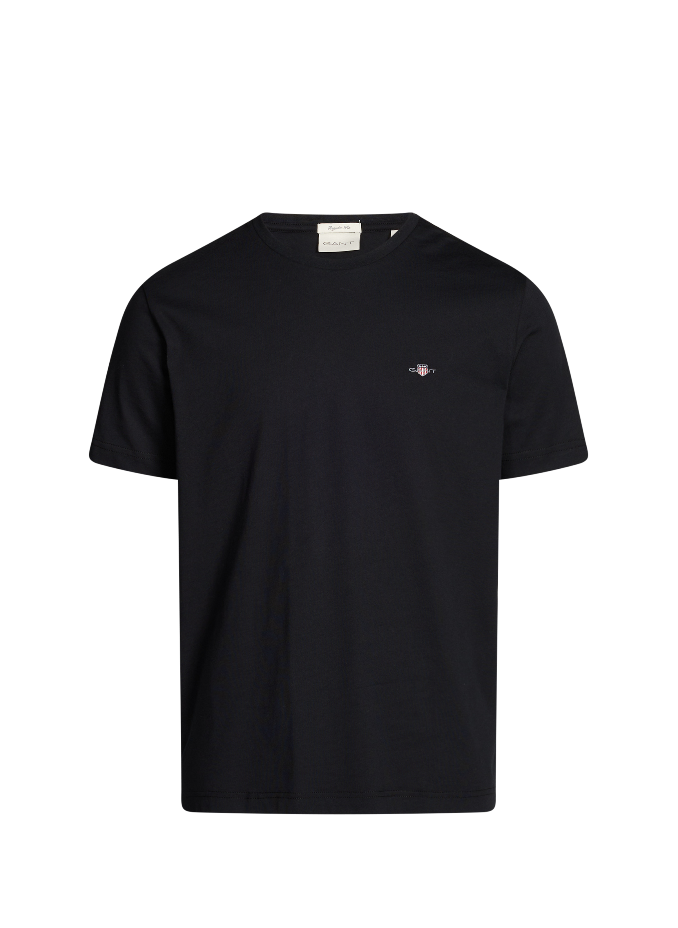 GANT Plain Cotton T-shirt Black