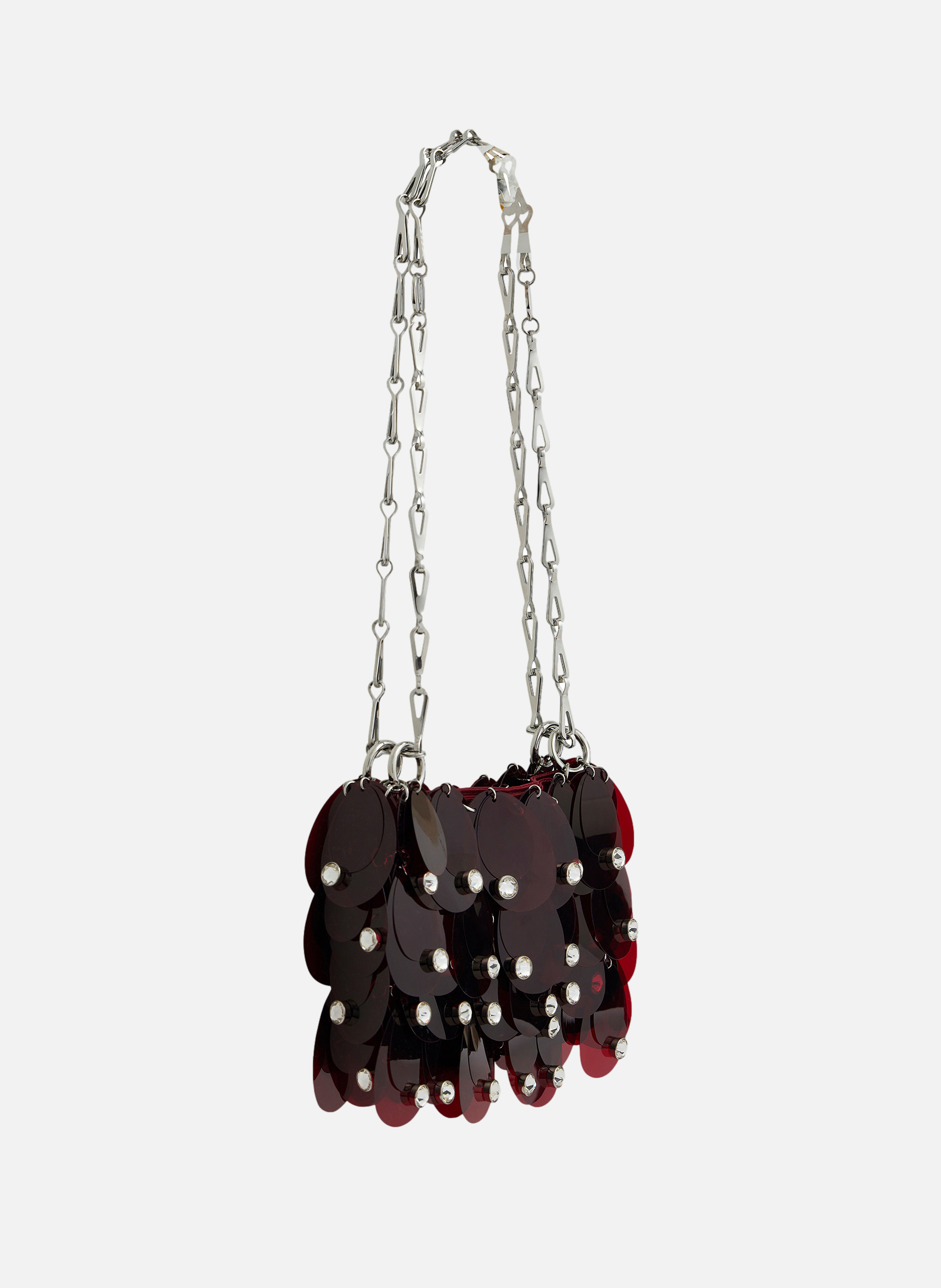 Sac sparkle RABANNE Rouge