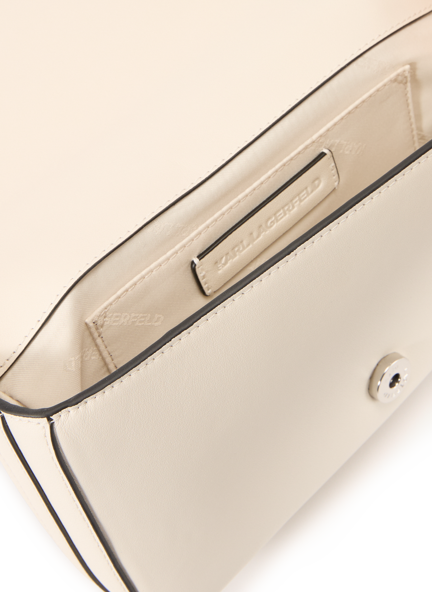 Leather Shoulder bag KARL LAGERFELD Beige