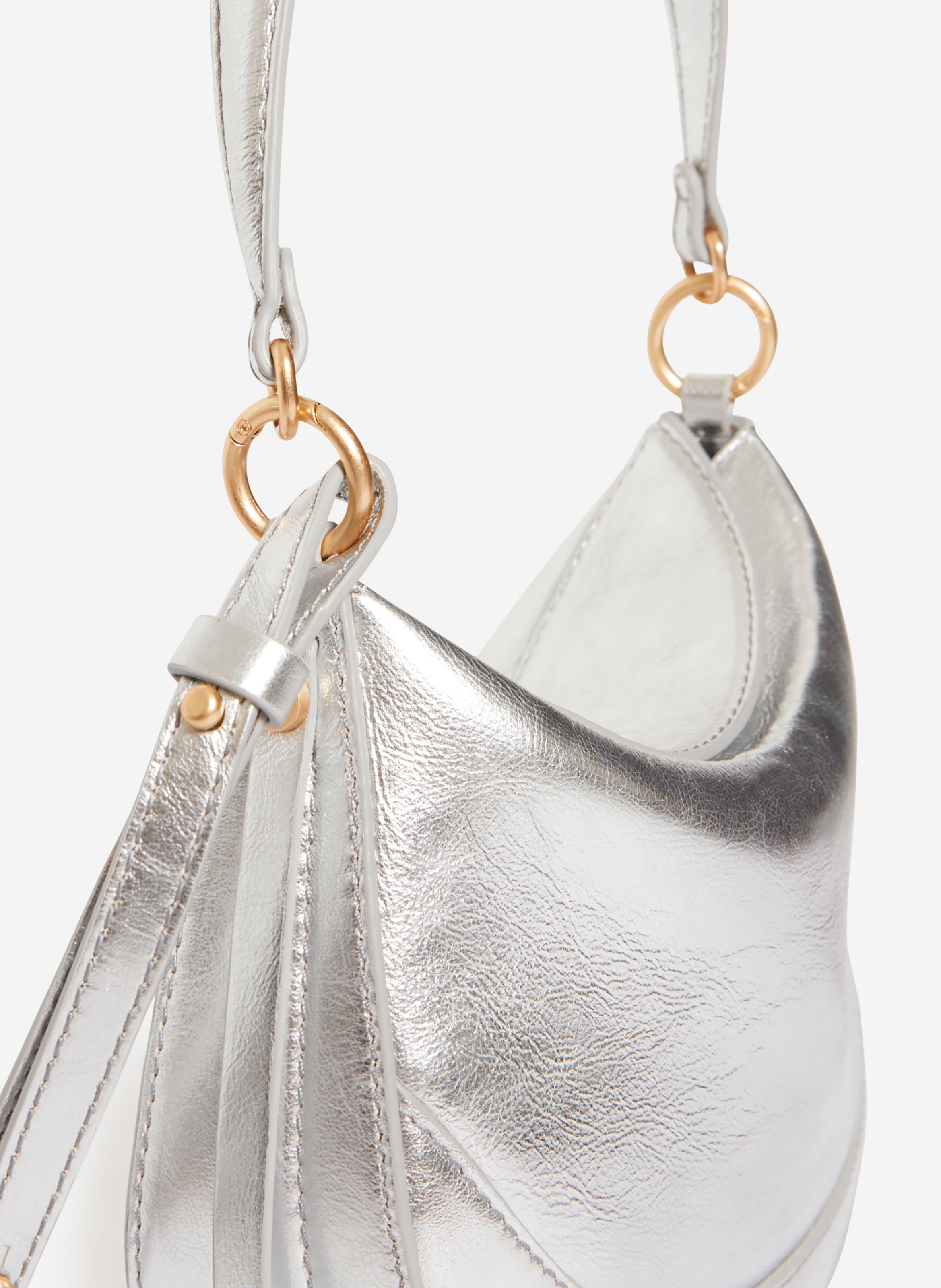 Petit sac daily en cuir VANESSA BRUNO Argent