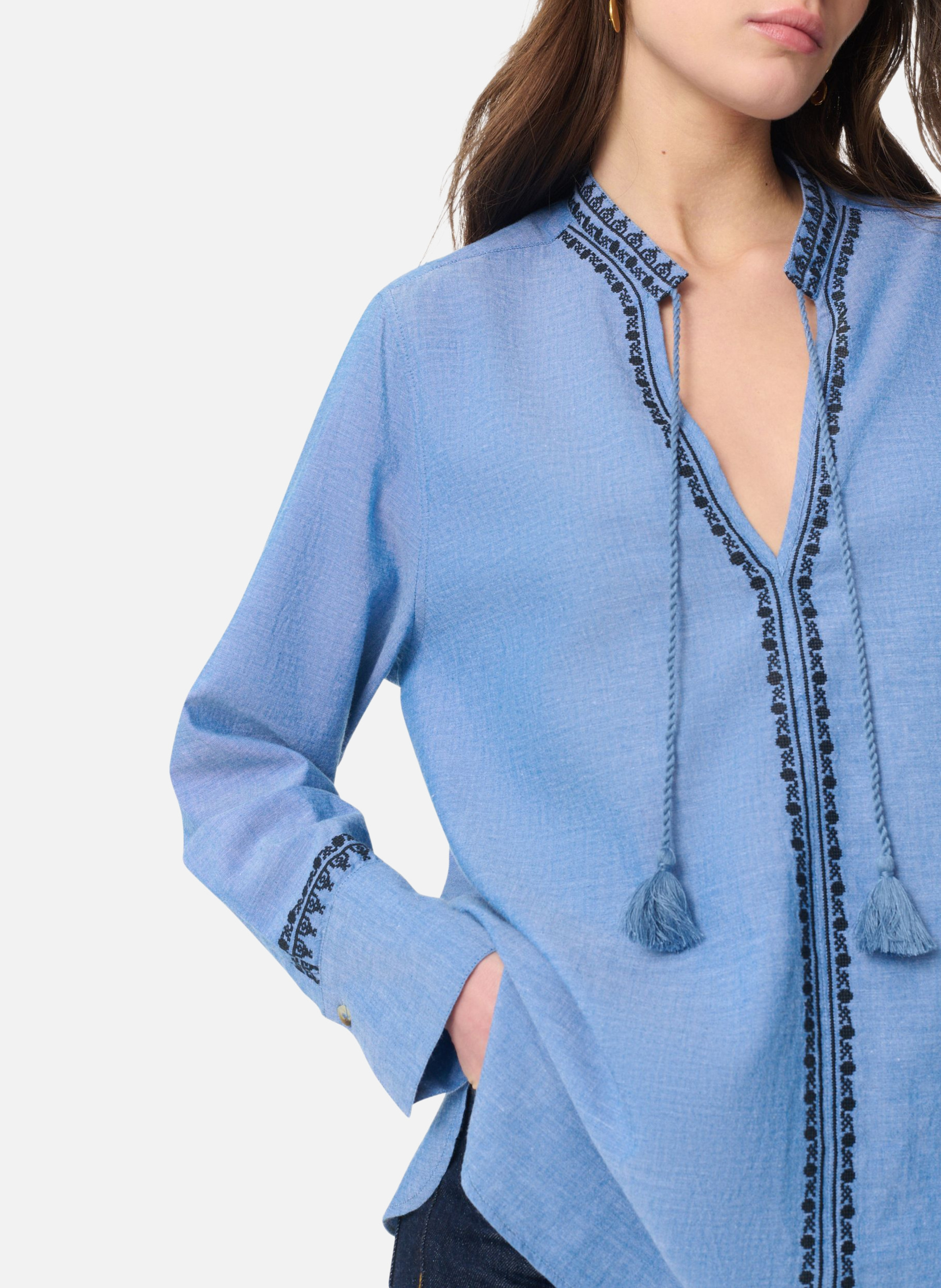 Blouse gaspard VANESSA BRUNO Bleu