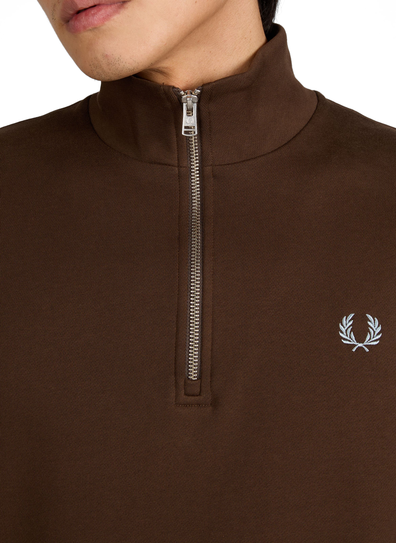 Cotton sweatshirt FRED PERRY Brown
