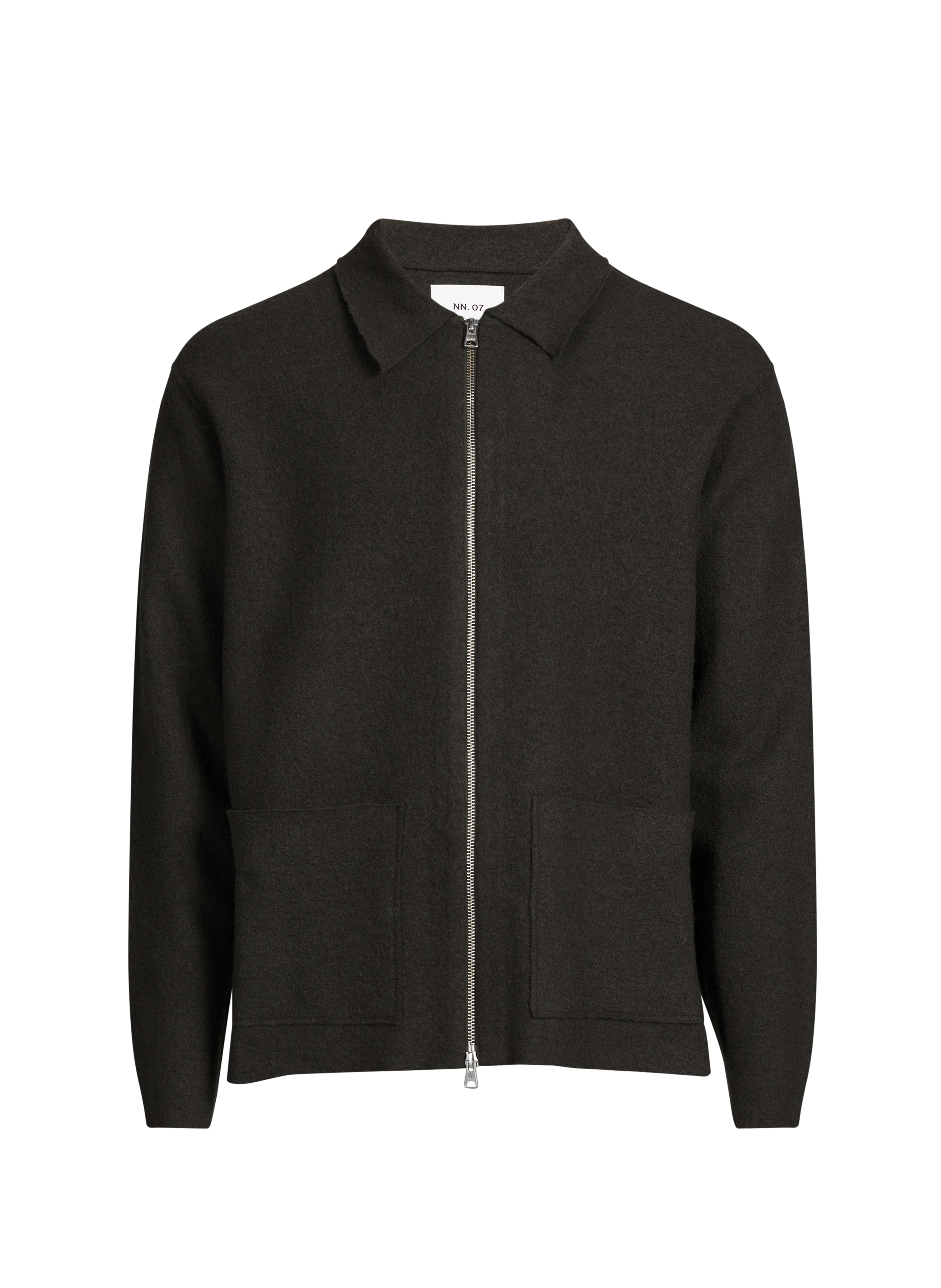 Gilet Jonas en laine mérinos NN.07 Kaki