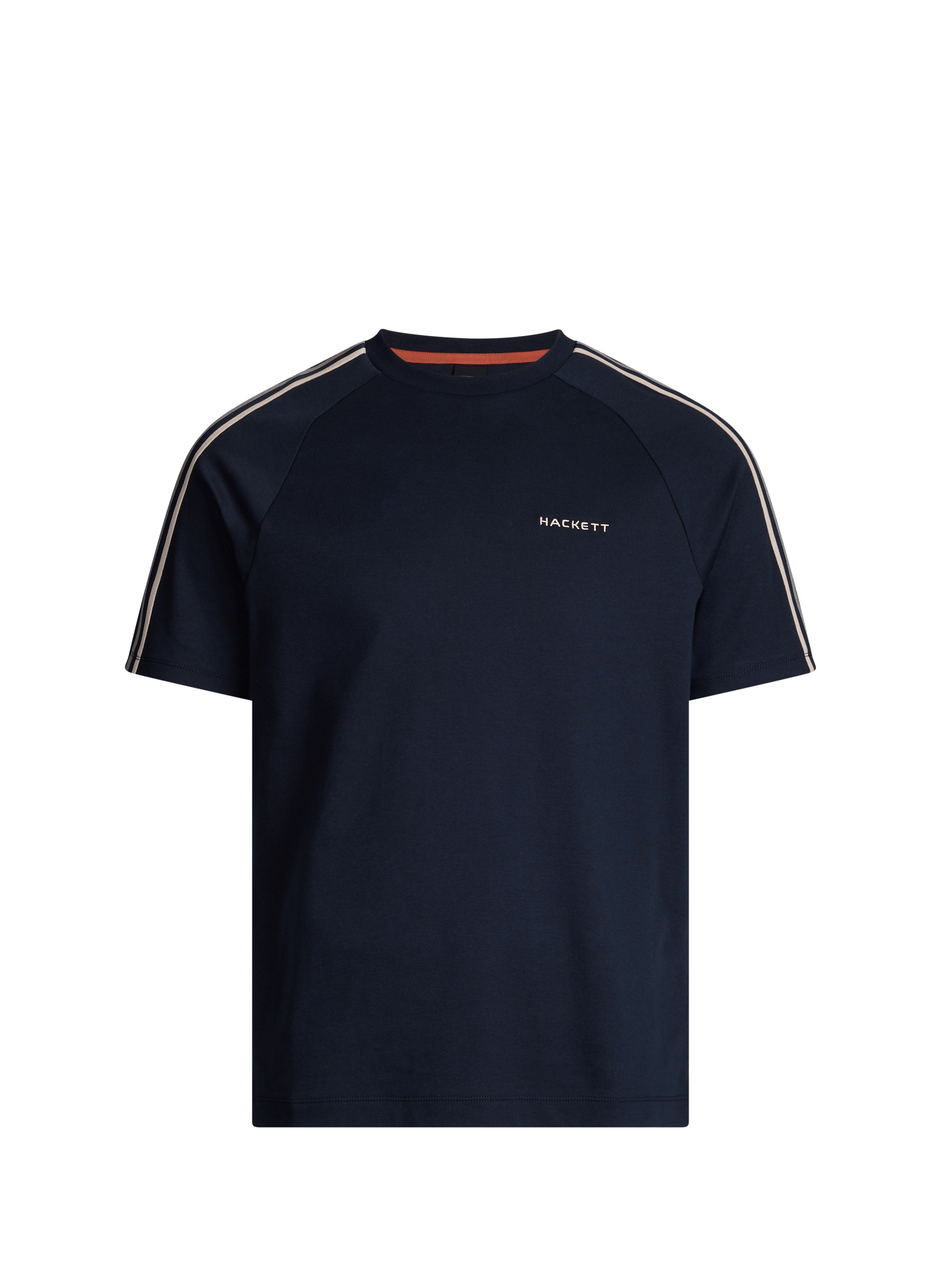 T-shirt à col rond en coton HACKETT Bleu