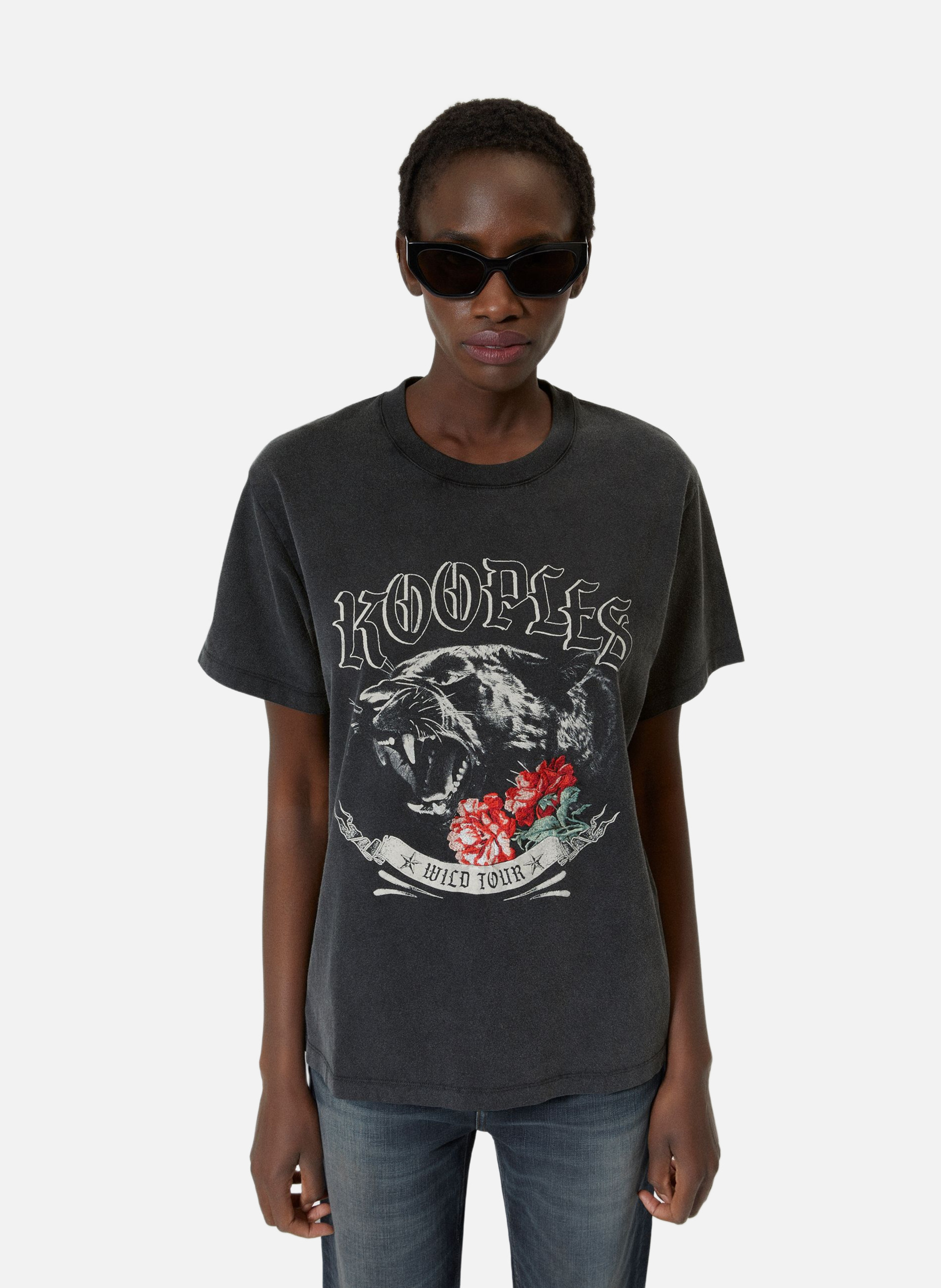 T-shirt avec sérigraphie THE KOOPLES Noir