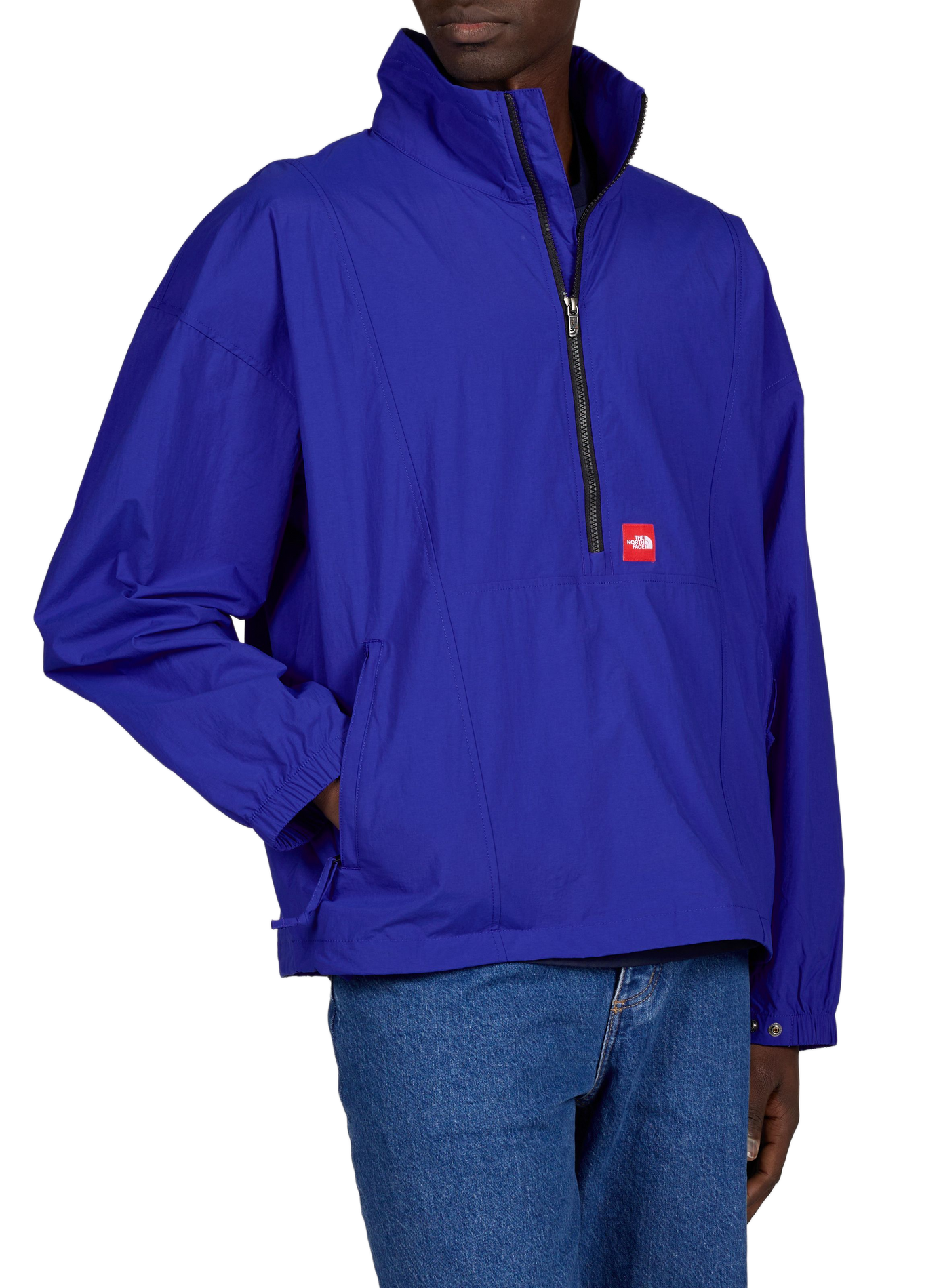 Oversized jacket with high zippered collar THE NORTH FACE Blue