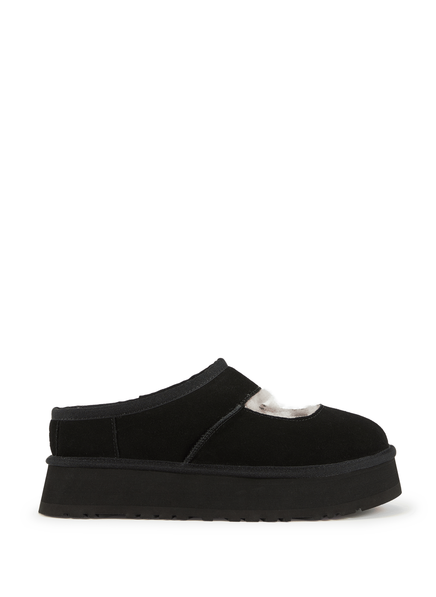 Mary Jane cow leather slippers UGG Black