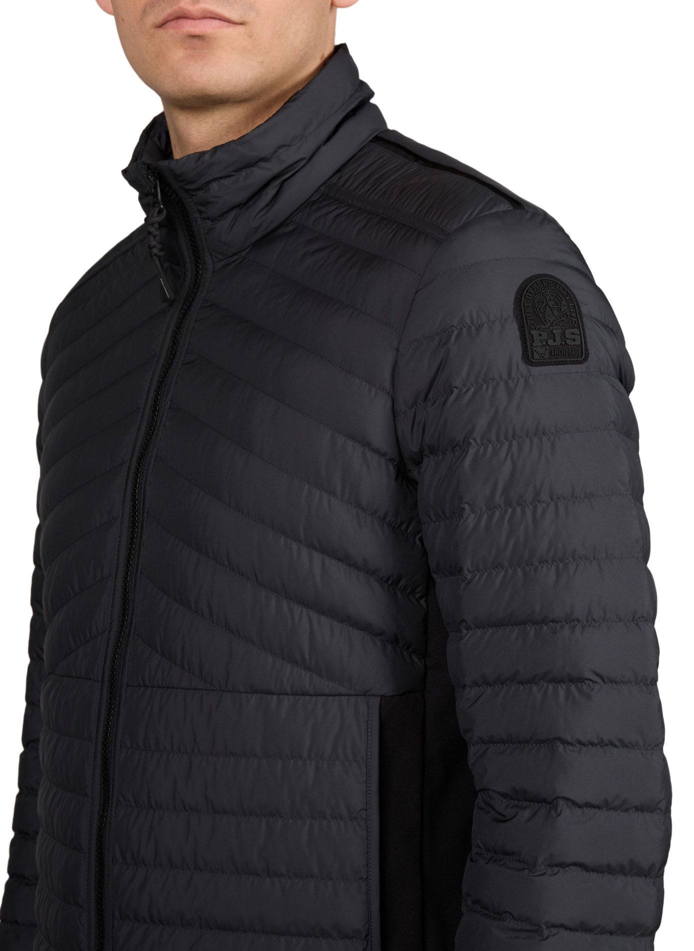 Retractable puffer jacket with high collar PARAJUMPERS Black