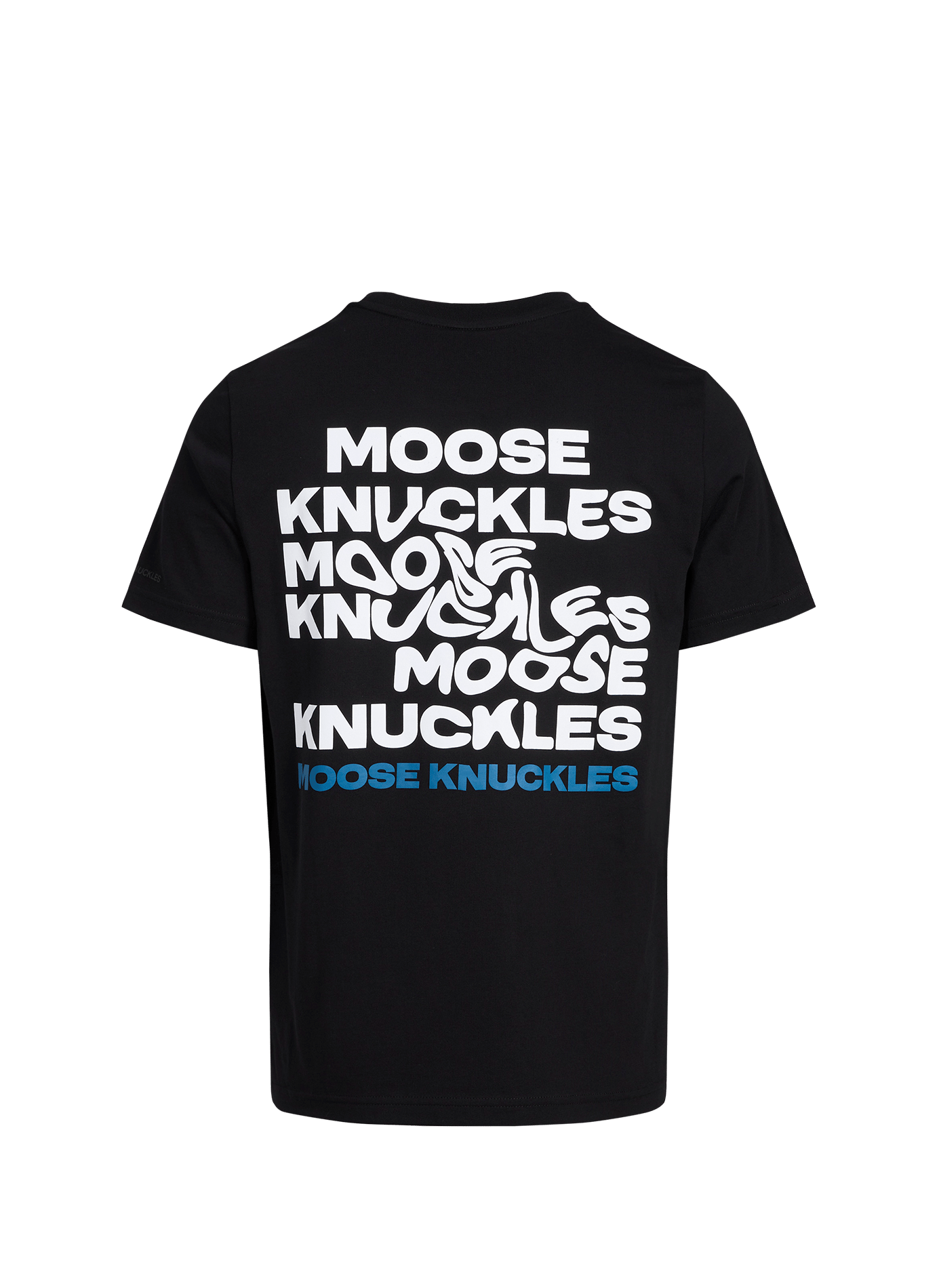 T-shirt à imprimé en coton MOOSE KNUCKLES Noir