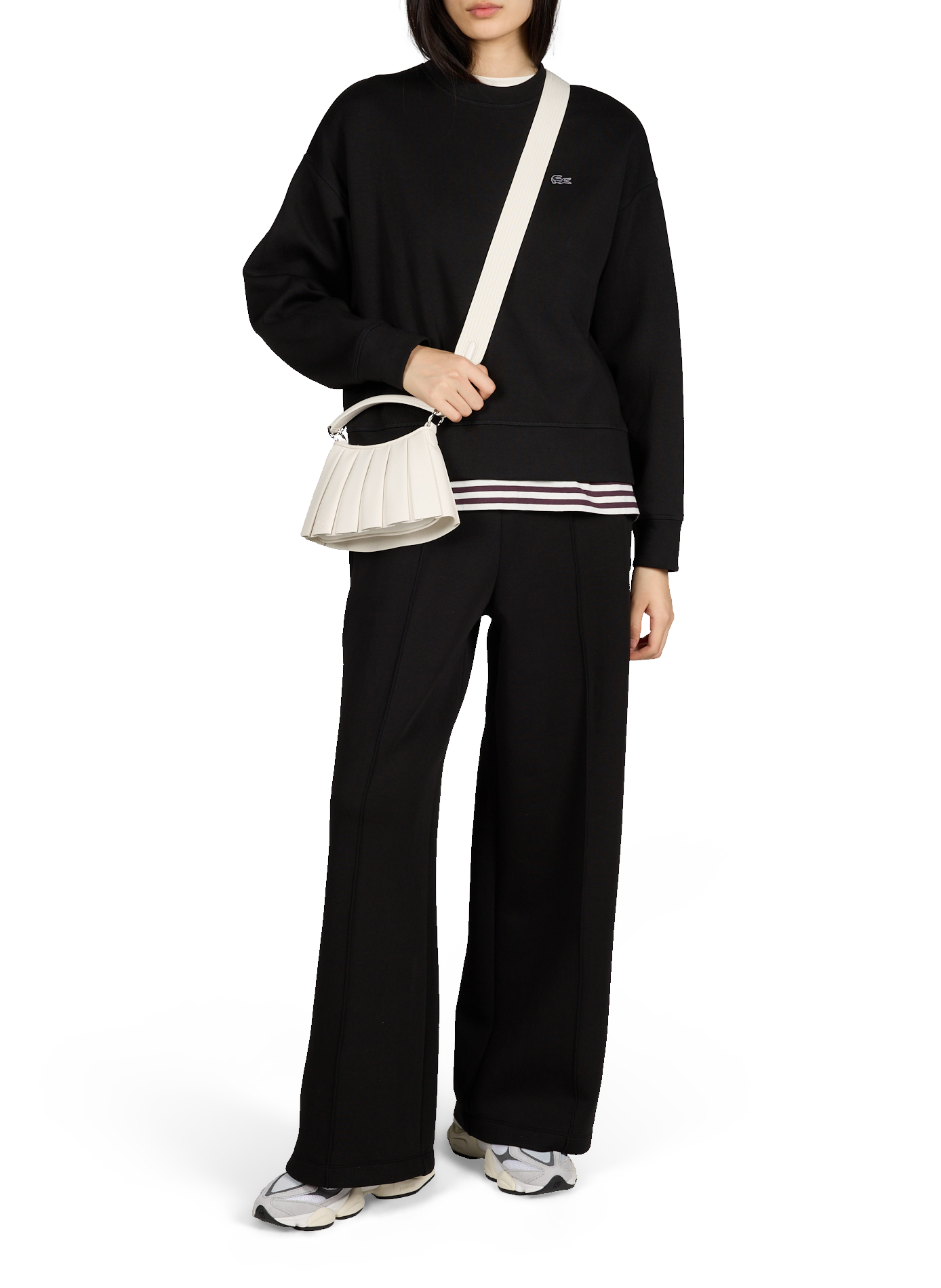 Mini Lenglen leather bag LACOSTE Orange