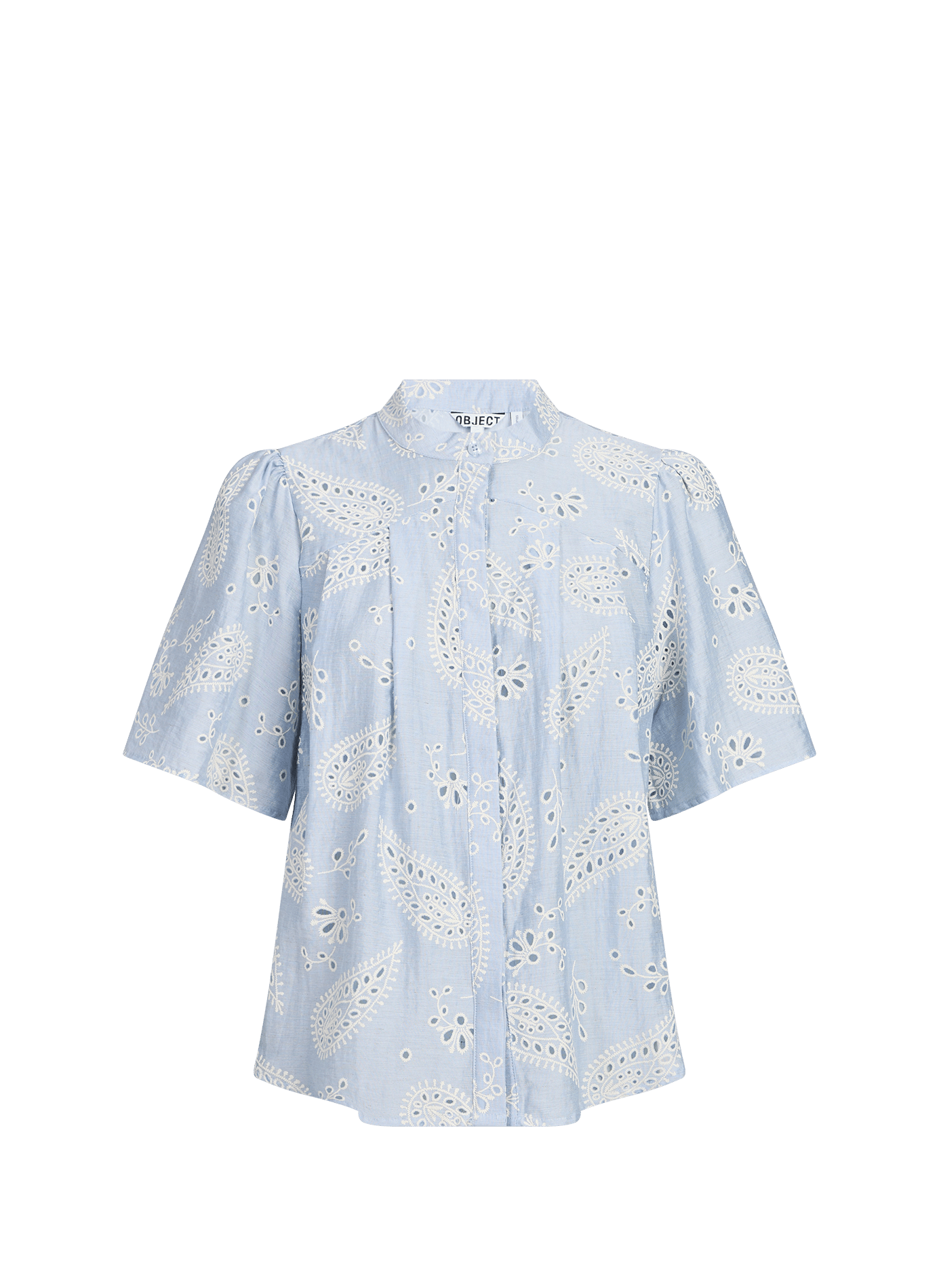 Blouse Objviola brodée OBJECT Bleu