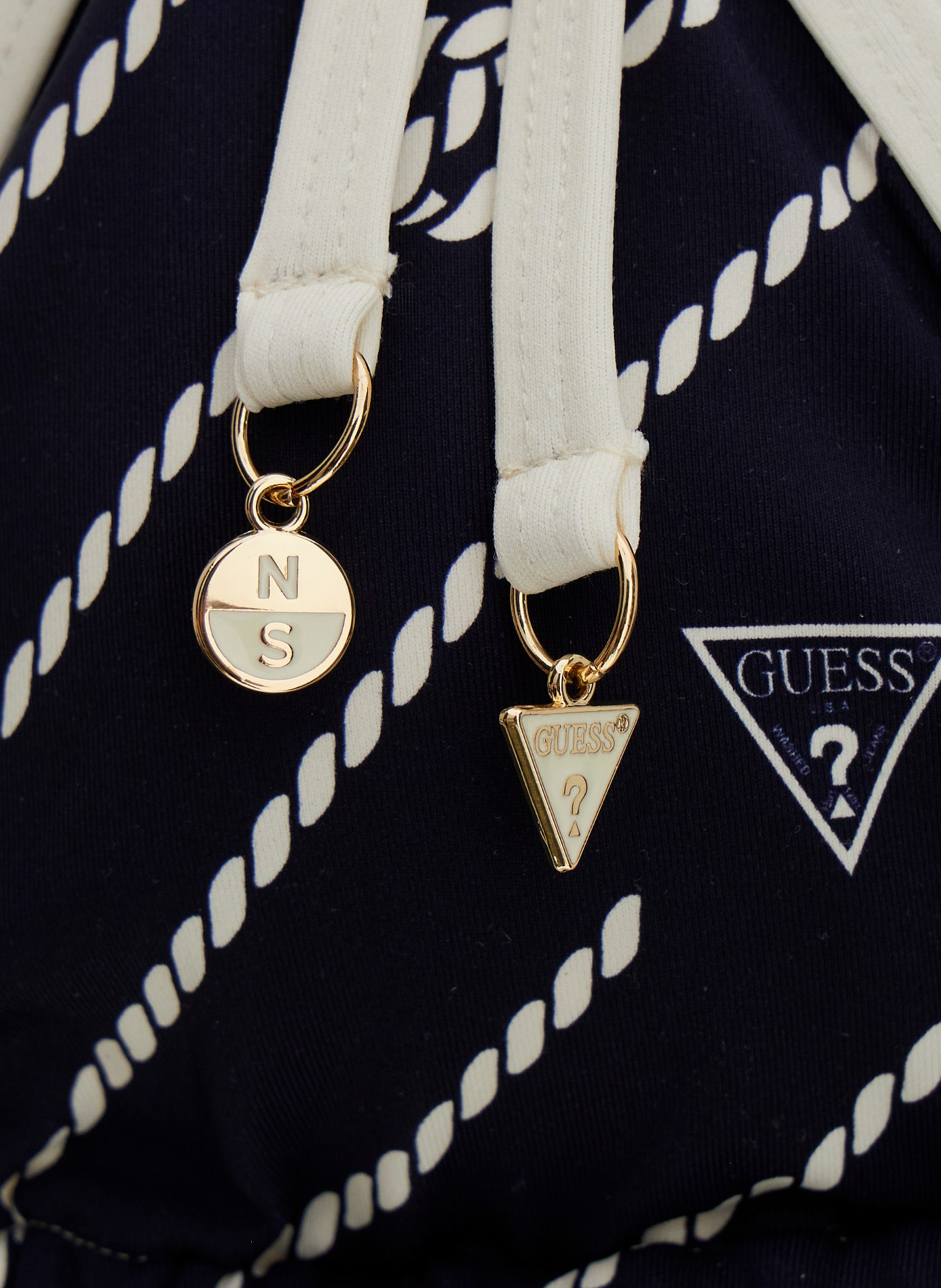 Triangle bikini top with logo GUESS Multicolour